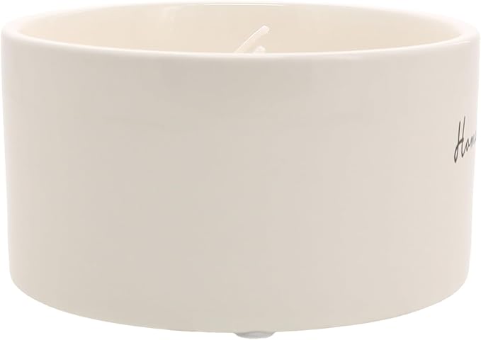 Pavilion Gift Company - Home Sweet Home - 10 oz Soy Wax Ceramic Vessel Candle Housewarming Apartment-Warming Gift Present Neutral Home Decor