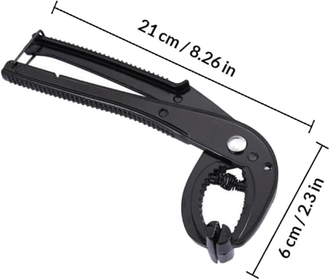 Tofficu Anti-scald Korean Stone Pot Clamp Tongs, Non-slip Iron Pan Gripper for Hot Pot and Cookware Handling in Kitchen