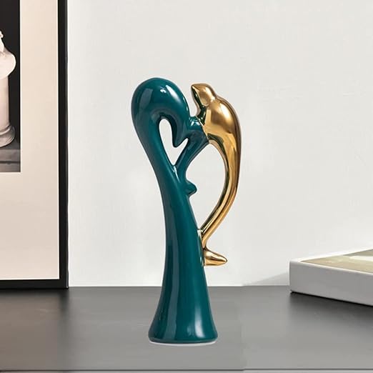 Modern Ceramic Abstract Animals Statues Living Room Sculpture Artistic Desktop Decoration Home Office Wine Cellar Creative Ornaments-A(A)