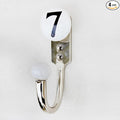 Indian Shelf 4-Pack Premium Ceramic, Zinc Decorative Cute Hooks for Hanging Coats, Jackets, Leash, Hat, Towel, Backpack, Purse, Handbag Online (White)