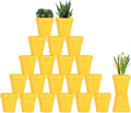 3 Inch Terracotta Pots - 22Pack Clay Flower Pots with Drainage Hole, Succulent Nursery Pot/Cactus Plant Pot. Great for Plants, Crafts, Wedding Favorn, DIY Production (Yellow)