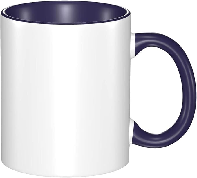 Custom Mugs With Pictures Personalized Coffee Mug Personalizadas Design Add Your Photo Text and Logo Customized Novelty Unique Gifts for Men & Women, Navy