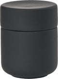 Zone Denmark Ume Taupe Cosmetic Jar - Elegant and Functional Storage Solution for Your Beauty Essentials, Infusing Scandinavian Design into Your Vanity Space (Black)