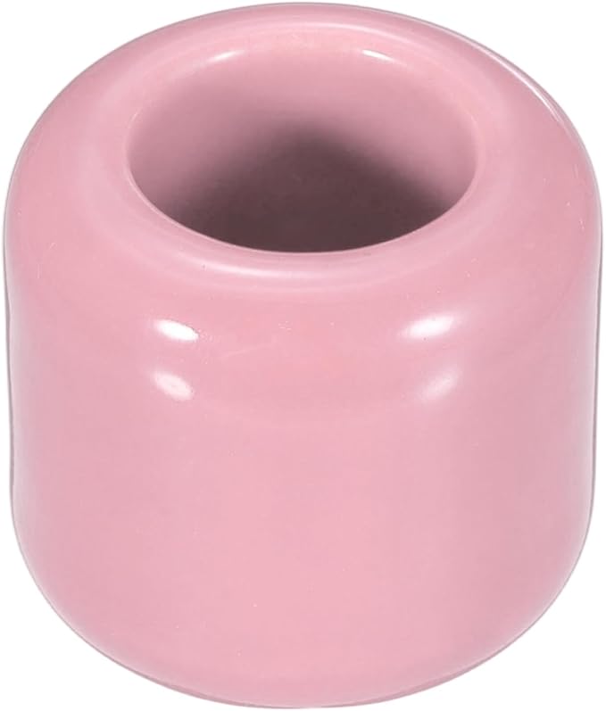 uxcell Ceramic Chime Candle Holders, Small Ceramic Candle Holders for Birthday Parties Dinners Weddings Table Centerpiece Gatherings Anniversaries Occasions, Pink