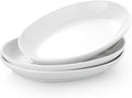 12" Oval Ceramic Serving Platter, Deep Oval Plates, Large Serving Bowls for Appetizer, Pasta, Salad, Vegetables, Set of 3 ﻿