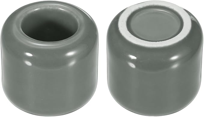 uxcell 2 Pcs Ceramic Chime Candle Holders, Small Ceramic Candle Holders for Birthday Parties Dinners Weddings Table Centerpiece Gatherings Anniversaries Occasions, Gray