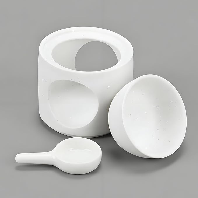 White Burner, Ceramic Tealight Warmer, Scented Oil Diffuser, White Ceramic Tea Light Candle Holder