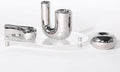 Silver Candlestick Holders, Decorative Taper Candle Holder Set Decor for Table Centerpiece Fireplace, Modern Silver Candle Holders Set, Aesthetic Ceramic Candle Stick Holder