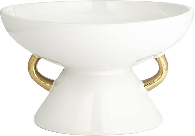 Studio 55D Empress 10 3/4" Wide Shiny White Ceramic Bowl
