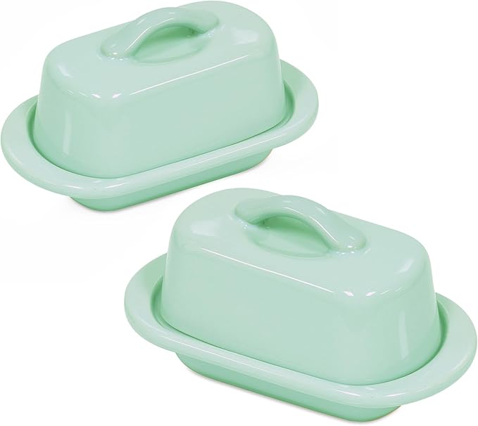 Chantal Mini Butter Dish Set of 2 (Sage Green)