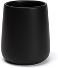 Bathroom Tumbler Cup Ceramic 13.5oz Reusable Toothbrush Cup 400ml, Toothbrush Holder Adequate for Your Bathroom (Black Brown)