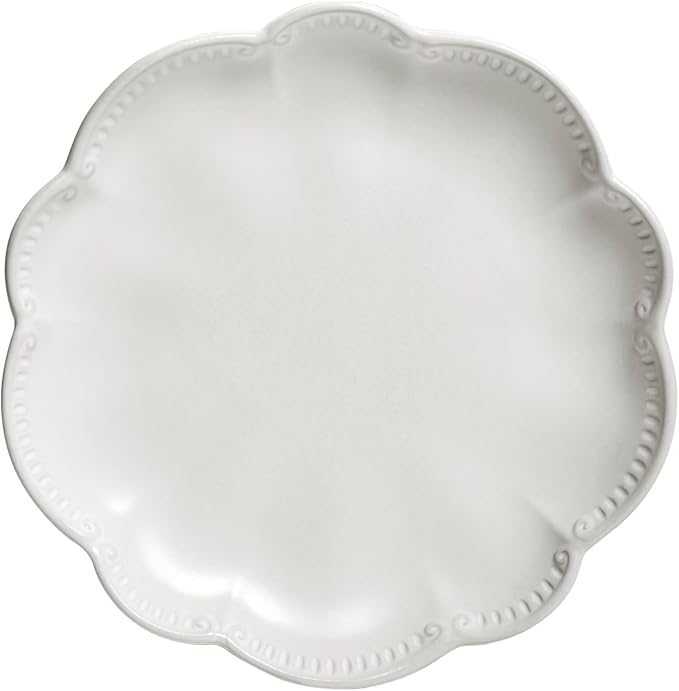 Sango Bethany 12 Pieces Scalloped White Plates & Bowls Set