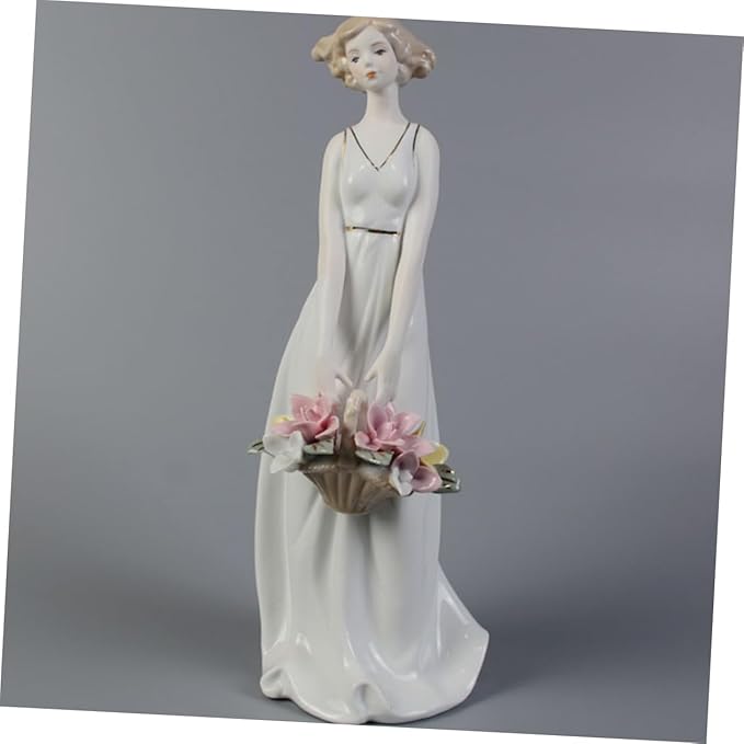 GLEAVI Handmade Ceramic Figure Unique Home Adornment Cute Office Decor Delicate Room Ornament