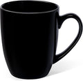 Urbanstrive 16 oz Large Coffee Mug with Handle Tea Cup Novelty Coffee Cup Idea Gift for Men Women Office Work, Black