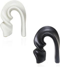 Zerzsy 2 Pack Ceramic Statues Figurine Decor, Modern Abstract Statue and Sculpture for Living Room Bedroom Bookshelf Coffee Table Display, Unique Gift Home Decor - Black White