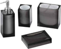 Avanti Linens - Accessory Set, Resin Tumbler, Toothbrush Holder, Soap Dish & Lotion Pump, Durable Bath Decor (Soho Collection)