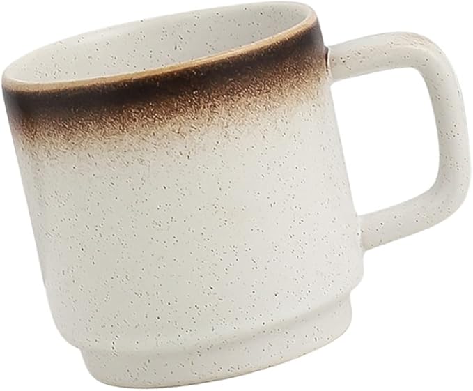 Amosfun Ceramic Mug for Tea and Juice Easy to Clean Water Cup for Use Elegant Design European Style