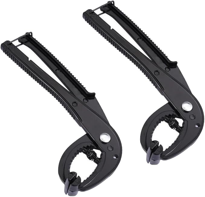 Garneck 2 Pcs Korean Stone Pot Gripper: Aluminum Hot Plate Bowl Tongs for Cooking Portable Anti Scold Frying Pan Grabber Non-Slip Cookware Clamp for Hot Dishes Ceramic Bibimbap