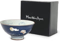 Traditional Style Japanese Ceramics Rice Bowl Chawan Pottery, Dishwasher Microwave Safe Made in Japan (Totoya Usagi, Medium (oohira))