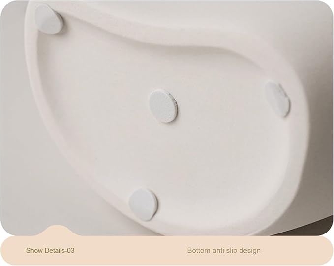 Body Vase 8.27" Collarbone Shaped Ceramic Flower Vase for Home Decor, Clavicle Bone Sculpture Art Decor, Modern Minimalist Flower Holder for Living Room