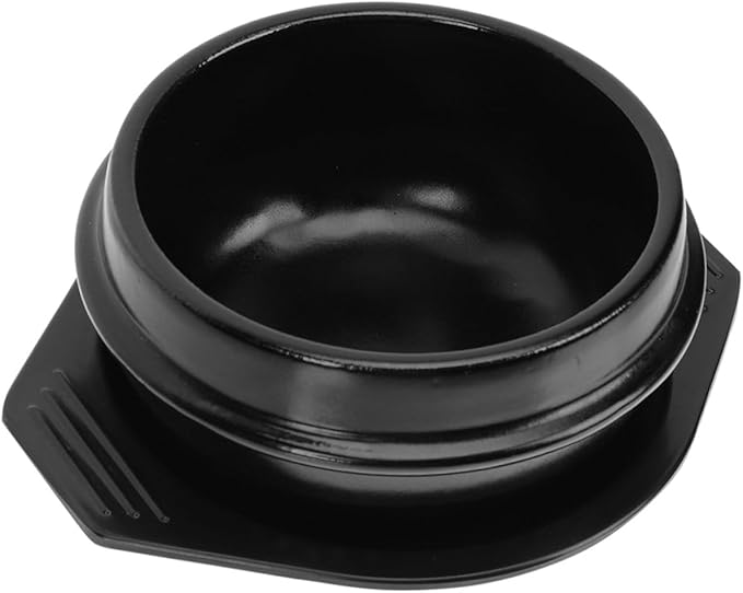 Unomor Korean Stone Pot Ceramic Cooking Pot Stewing Casserole Bibimbap Stove Top Non Toxic Easy to Clean Home Restaurant