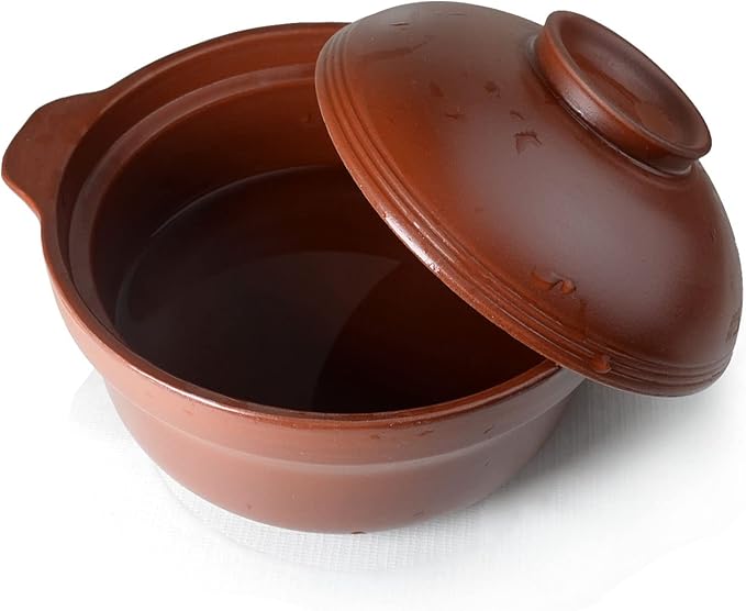 Shaguo Bowl Casserole Pot Clay Stone for Cooking Dolsot Bibimbap Soup Exclusive Range Unglazed Earthen (clay lid)
