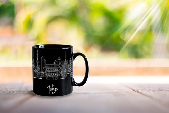 Tokyo Skyline Ceramic Mug, Asia Keepsake 11oz White Mug, Custom Coffee Cup, Gift For Birthday, Asia Skyline Coffee Cup, Mugs for Women, Personalized Coffee Mugs