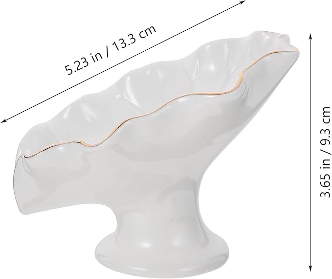 Ceramic Soap Dish with Drainage White Decorative Soap Holder Tray Bathroom Vanity Container for Home and Hotel Use