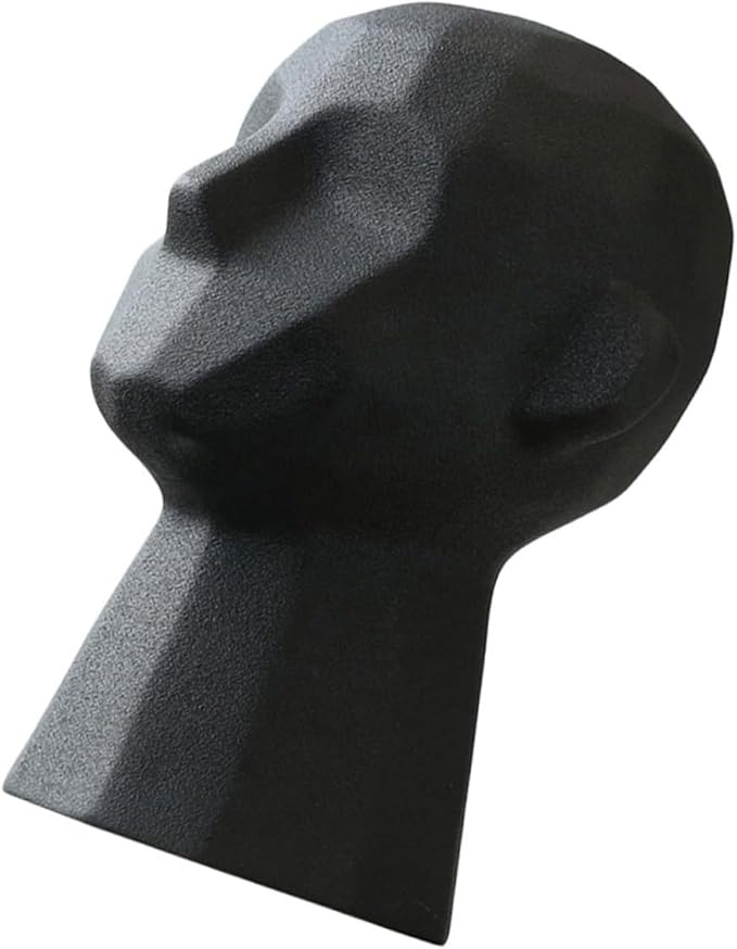 PRETYZOOM Nordic Abstract Portrait Sculpture Decor Ceramic Artware for Home Decoration Creative Art Design Unique for Art Lovers for Living Room and Office