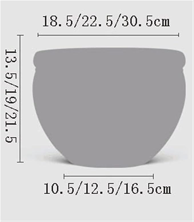 Ceramic Flower Pots Chinese Blue And White Porcelain Asian Double Dragon Fire Pearl Fish Bowl Succulent Plant Pots Succulent Planter Indoor Decoration Cylinder Planter Bonsai Pots-18.5x13.5cm