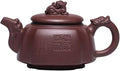 Clay Teapot 10oz Zisha Tea Pot Chinese Dragon Kungfu Tea Set Kettle (purple mud)