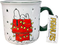 Gibson Homewares Peanuts & Gang Holiday Ceramic Coffee Mug, Home for the Holidays Design