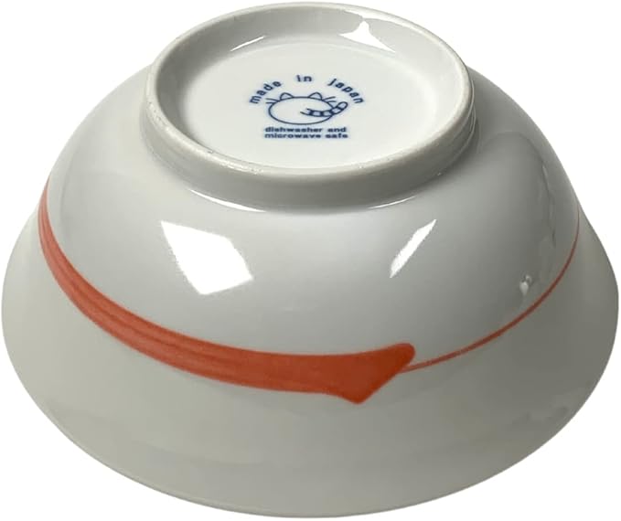JapanBargain Set of 2 Japanese Porcelain Bowls, Large 7.5 Inch Ramen Udon Noodle Rice Soup Pho Poke Cereal Bowl, Maneki Neko Smiling Lucky Cat Pattern, Pink, Made in Japan