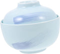 Luxshiny Japanese Green Porcelain Egg-Shaped Stew Pot Creative Soup Bowl for Desserts Kitchen Serving Bowl for Home and Restaurant Use