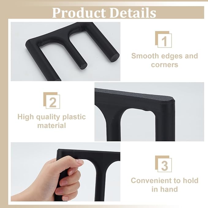 WEBEEDY 2 Colors Pottery Ball Opener Tool Pottery Base Bottom Guide Plastic Lightweight Tools for Ceramic Vessel Rim Sizing Potterys Studio Home Crafting Valentine's Day Decoration, 5.9x0.98x4.4 Inch