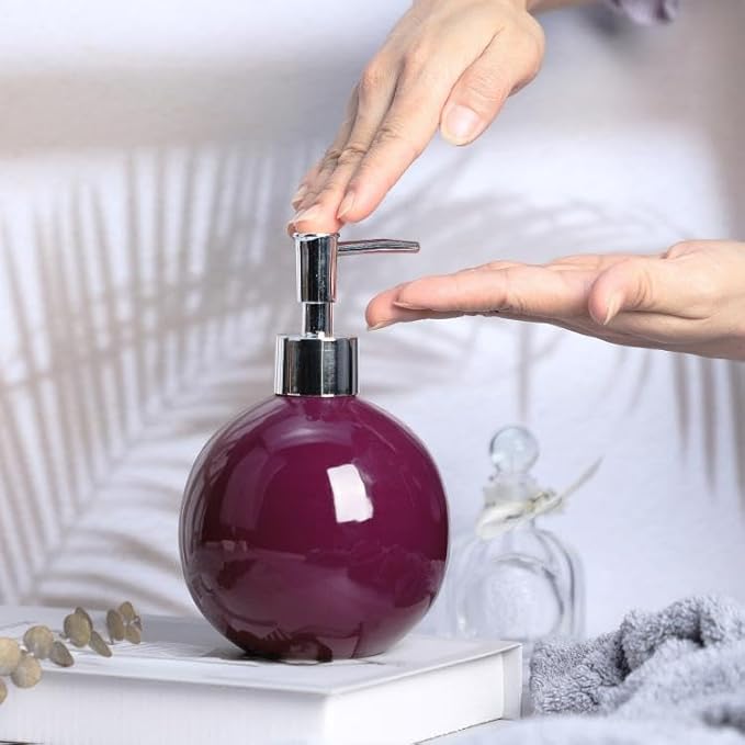 123Arts Ceramic Lotion Bottle Hand Soap Dispenser Liquid Soap Dispenser Soap Lotion Holder