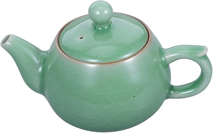 Garneck Artisan Crafted Ceramic Teapot and Cups Chinese Kung Fu Tea Set Porcelain Tea Brewing Set Traditional Home Decor