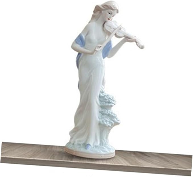 Handmade Ceramic Sculpture for Table Home Decor White Ornament Sculpture Decor for Living Room