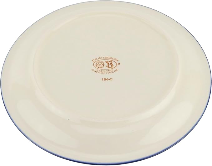Polish Pottery Market Handmade Dinner Plate 10.75" Diameter by Zaklady Boleslawiec Poland - Dinnerware - Polish Stoneware