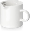 Espresso Cups, 5 OZ Ceramic Double Spouts Cups, Espresso Shot Cup with Handle and Measuring, Small Coffee Mugs Accessories for Espresso Machine Set Suitable for Milk Syrup