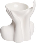 Elegant Hands Ceramic Vase – Modern Abstract Sculpture Planter for Home & Office Décor – Minimalist Art Piece for Flowers, Succulents, or Standalone Accent Decoration