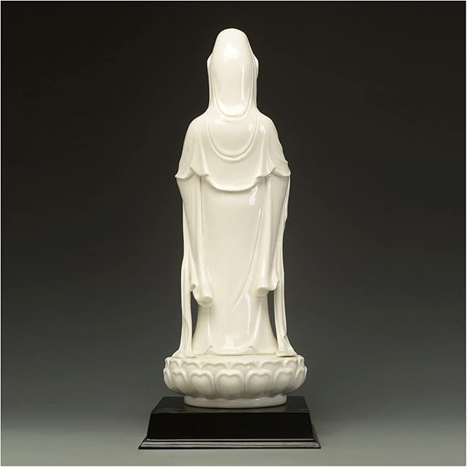 Guanyin Bodhisattva statue Buddha ornaments Ceramic South Sea Guanyin Buddha Statue, Asian Goddess of Compassion and Mercy. Buddhist Deity Protector of Women. Collectible Decor Sculpture. Buddha statu
