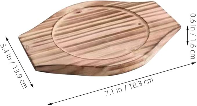 Luxshiny Korean Stone Bowl Mat Wooden Base - Pot Holder for Casserole and Soup -scalding Tabletop Accessory Inner Diameter Sturdy and Easy to Clean