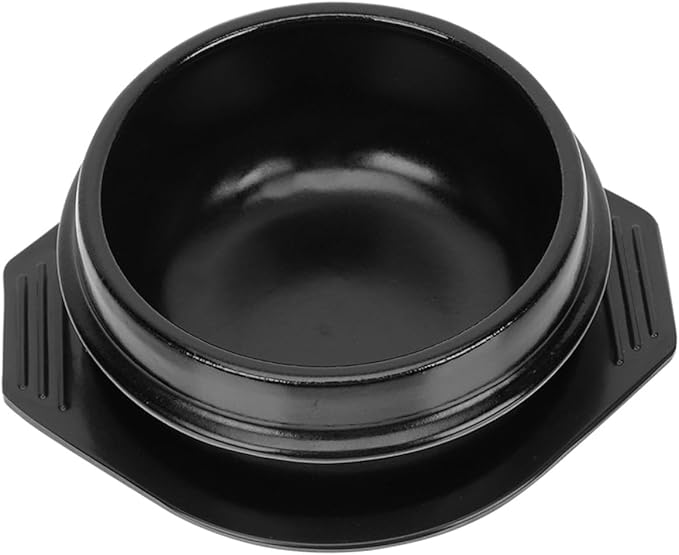 GLEAVI Korean Stone Pot Stewing Pot Ceramic Casserole Bibimbap Cooking Soup Lid Korean Hot Kitchen Cookware