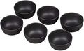 Purple Sand Mini Tea Tasting Cup Set of 6 - Kung Fu Tea Cup, Ceramic, Black
