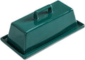 Sizikato Porcelain Butter Dish with Lid, Pure Green-7.5 inch