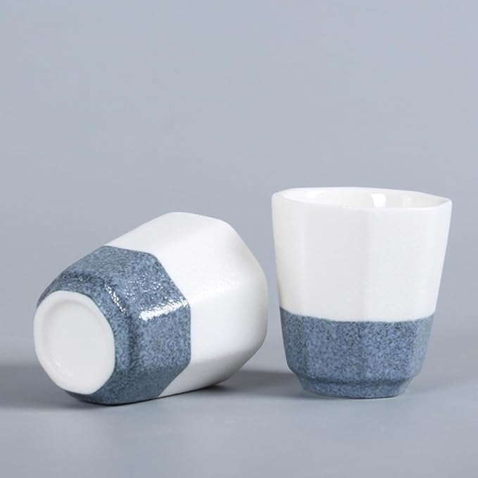 Traditional Sake Cup,Ceramic Wine Glasses,1 Set/5pcs Flagon Wine Glass Set Water Bottle Set Korean Gifts Wedding Champagne Glasses Ceramics Ceramic Drinkware (Blue 15.5X7.5X4.5CM)