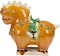 Art Sculpture/Figurine/Decorative Ceramic Horse Sculpture Desktop Ornament Asian Feng Shui Art Collectible Brown