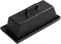 Sizikato Porcelain Butter Dish with Lid, Matte Black-7.5 inch