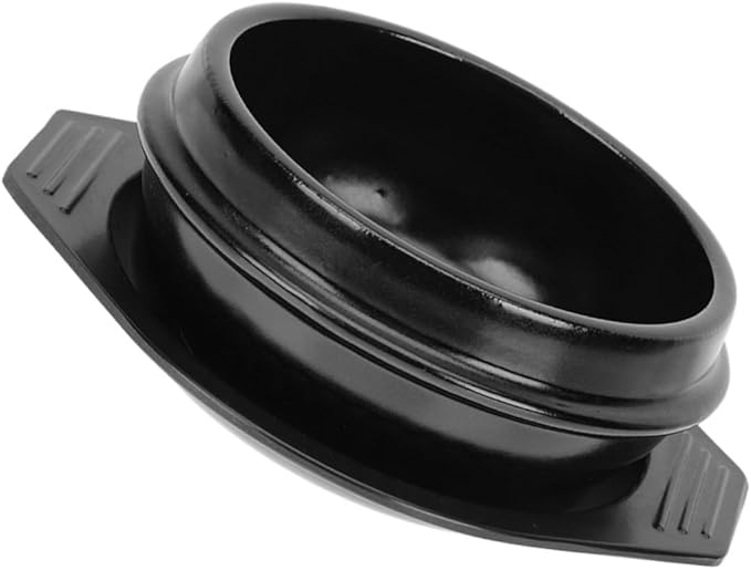 LIFKOME Casserole Cookware Korean Stone Pot Korean Dolsot Pot Bibimbap Bowl Heat Resistant Ceramic Easy to Clean